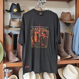 Vintage y2k Cinder Block Tim McGraw Faith Hill Soul2Soul Tour 2006 band Tee XL